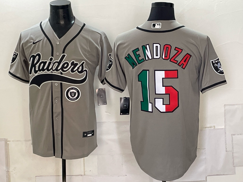 Men 2026 Oakland Raiders #15 Mendoza black Nike Limited NFL Jersey 093002->oakland raiders->NFL Jersey